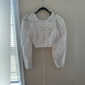White Zara top